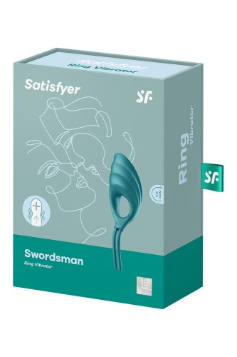 Satisfyer Swordsman - кольцо-лассо с вибрацией, 14.2 см (зеленый)