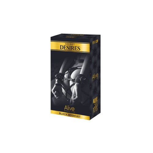 Alive - Secret Desires Black BDSM Kit - Набір із восьми предметів - купити в Києві, Україні