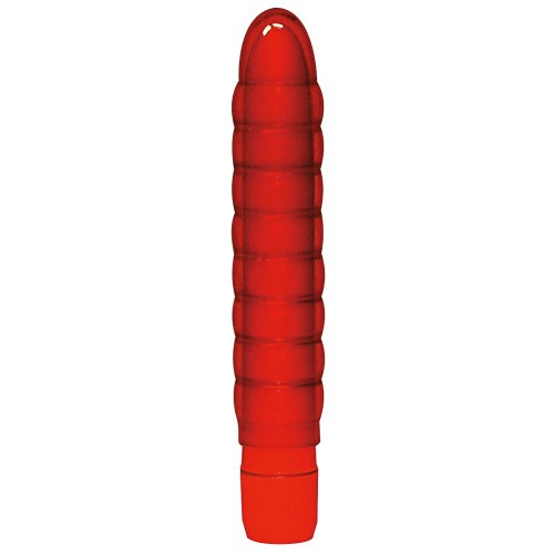 You2Toys Soft Wave Red - Мультискоростной вибратор с рельефной поверхностью, 19х3.5 см
