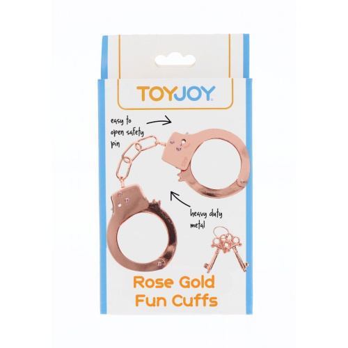 Toy Joy Rose Gold Fun Cuffs - Наручники металлические (розовое золото)