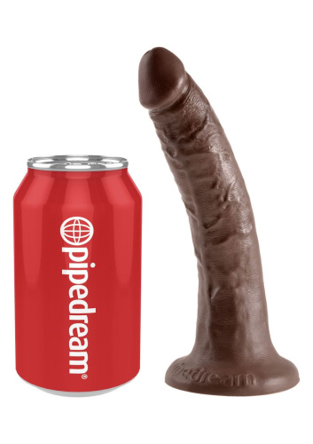Pipedream King Cock 7 Inch Cock - Фаллоимитатор, 18.5х4 см (коричневый)