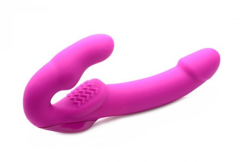 Безремневой страпон Evoke Rechargeable Vibrating Strapless Strap On, 24.7 см