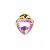 Boss Jewellery Gold Heart Plug Rose - Анальна пробка з кристалом, 7х2,7 см (рожевий) - купити в Києві, Україні Boss Jewellery Gold Heart Plug Rose - Анальна пробка з кристалом, 7х2,7 см (рожевий) - купити в Києві, Україні