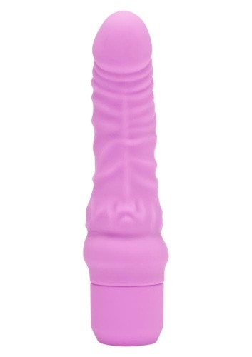 Get Real Mini Classic G-spot Vibrator - Реалистичный вибратор с венами, 17 см (розовый)