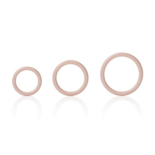 Эрекционные кольца Silicone Support Rings (черный)