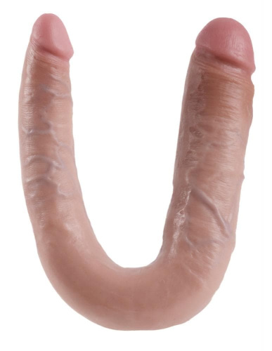 Большой двойной фаллоимитатор Cock Double Trouble L, 44,5х4,3 см