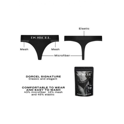 Dorcel Panty Lover - Трусики с карманом для вибратора, XL (чёрный)