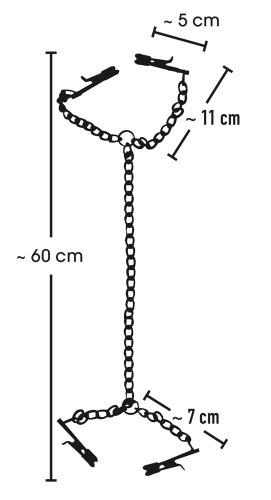 Orion - Nipple And Clit Clamps With Metal Chain - Зажимы для сосков