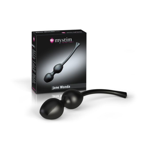 Mystim - Jane Wonda Geisha Balls Duo - Вагинальные шарики с электростимуляцией, 19.6х3.3
