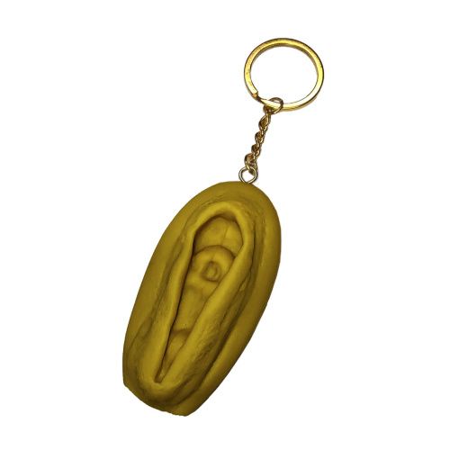 Брелок-вагіна Diverty Sex Gold золотий - купити в Україні | Секс шоп SEX-SHOP.ua