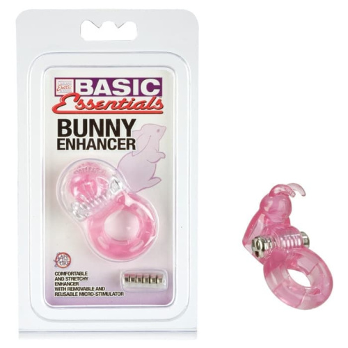 CalExotics Bunny Enhancer - виброкольцо, 6х2 см (розовый)
