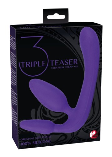 Orion - Triple Teaser Strapless Strap-On - Страпон безремневой, 20х4 см (фиолетовый)