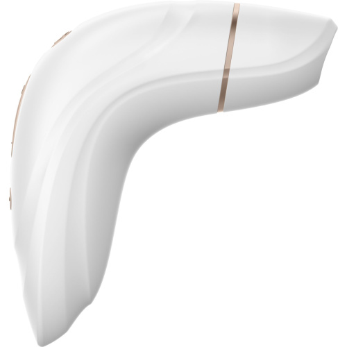 Satisfyer Pro Plus Vibration - Вакуумный стимулятор клитора с вибрацией, 11.6х4.4 см (белый)