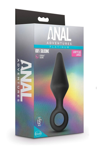 Blush Anal Adventures - Анальная пробка, 13,3 см (черный)