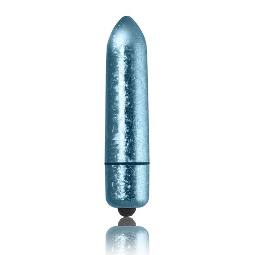 Rocks Off RO-120mm Frosted Fleur Blizzard - вибропуля,12х2.6 см. (голубой)