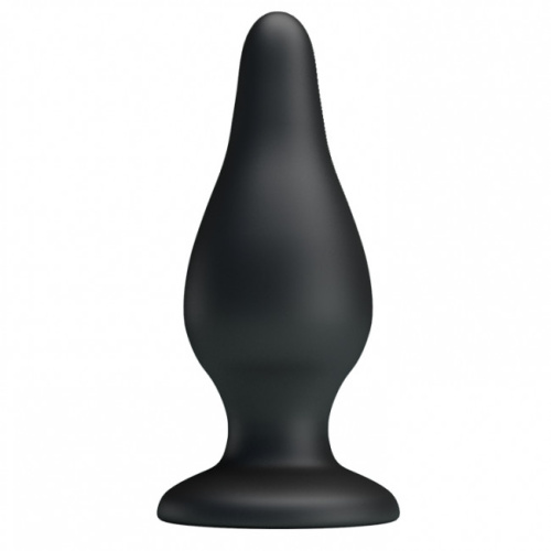 LyBaile - Pretty Love Sturdy Silicone Anal Plug - Анальная пробка, 15.4х5.5 см (чёрная)