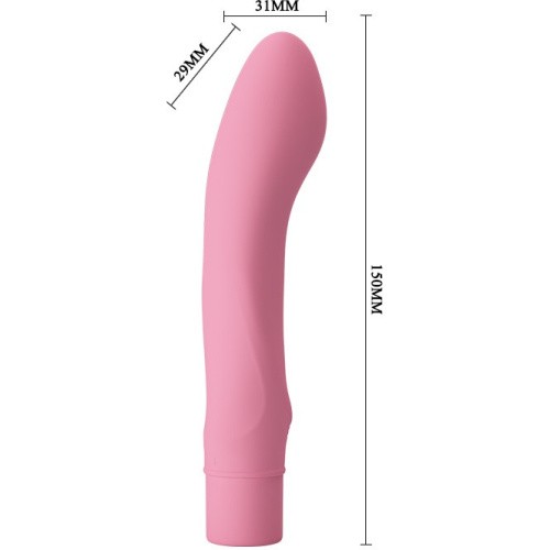 Love Ira Vibrator Pink - Мини-вибратор для точки G, 15х3.1 см (светло-розовый)