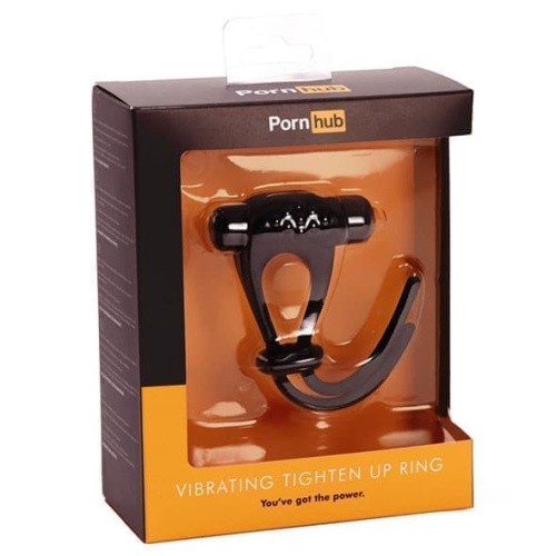 Pornhub Vibrating Tighten Up Ring - лассо с вибропулей, 13 см (черный)