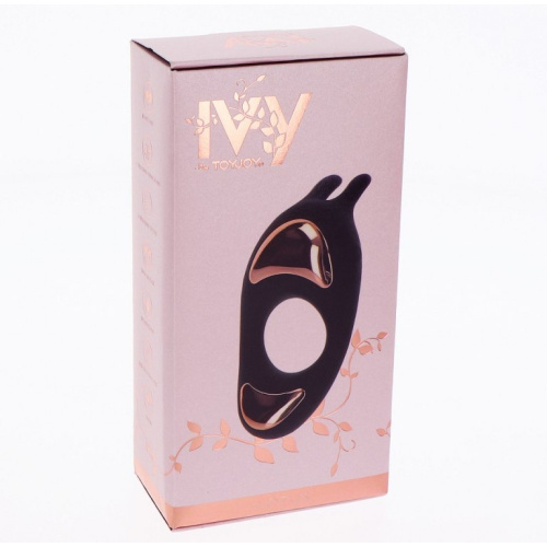 Toy Joy Lotus C-Ring - виброкольцо перезаряжаемое, 10х3 см (черный)