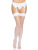 Leg Avenue Backseam Thigh Highs - Чулки в сетку со швом, OS (белые) Leg Avenue Backseam Thigh Highs - Чулки в сетку со швом, OS (белые)