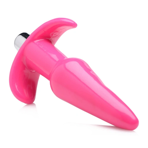 Frisky Smooth Vibrating Anal Plug - Pink - Анальная пробка с вибрацией, 12х3 см (розовый)