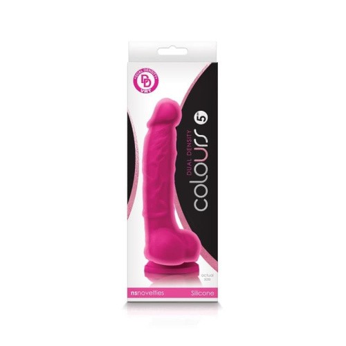 Ns Novelties Colours Dual Density 5 - фаллоимитатор на присоске, 13х4 см (голубой)
