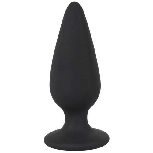 Orion Black Velvets Heavy Plug Medium - Анальна пробка, 8,9х3,1 см (чорний) - купити в Києві, Україні