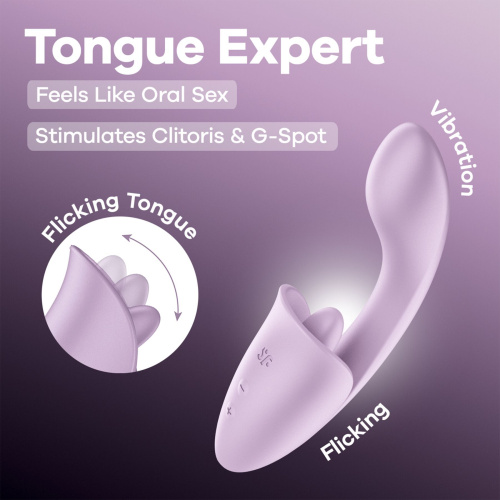 Вагинально-клиторальный вибратор Satisfyer Tongue Expert
