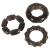 Stretchy Cock Rings набор из 3 эрекционных колец с разными текстурами, 2.4 см