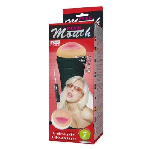 Мастурбатор ротик с вибрацией Baile Masturbator Cup, Vibration Mouth
