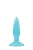 NS Novelties Firefly Pleasure Plug Mini - анальная пробка светящаяся в темноте, 8.1х1.7 см  (голубая)