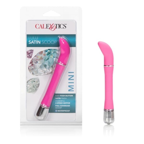 California Exotic Novelties Lulu Satin Scoop - Вибратор, 12.5х2 см (белый)