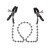 Зажимы для сосков Nipple Clamps Silver Beaded