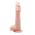 Thunder Up Suction Base Vibrating Dildo Flesh - Реалістичний вібратор, 22 см (тілесний) - купити в Києві, Україні