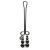 Fifty Shades Darker Just Sensation Beaded - зажим для клитора, 10 см (серебристый)
