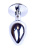 Анальная пробка с камнем Jewellery Silver Plug Анальная пробка с камнем Jewellery Silver Plug