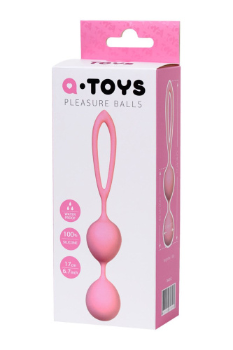 A-Toys By Toyfa - Вагинальные шарики, 8,5х3,1 см (розовый)