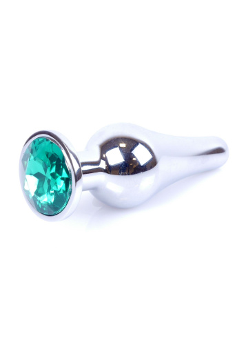 Анальная пробка с кристаллом B-Series Jewellery Silver Butt Plug