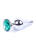 Анальная пробка с кристаллом B-Series Jewellery Silver Butt Plug