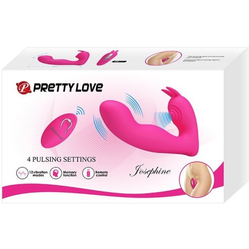 Pretty Love Josephine G-spot Massager Pink - Вибратор с пультом дистанционного управления, 10.9х2.7 см (розовый)