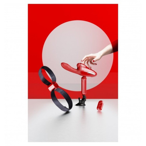 Qingnan No.9 - Вибратор трансформер с подогревом,  28,4 см (красный)