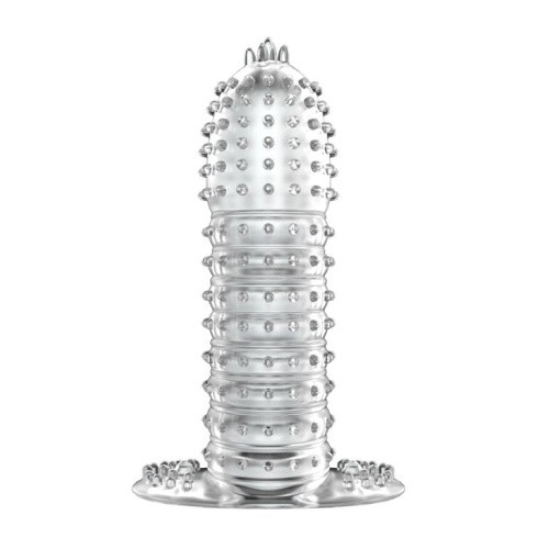 Baile Silikon Penis Sleeve Clear - Насадка на член, +5 см (прозорий) - купити в Києві, Україні