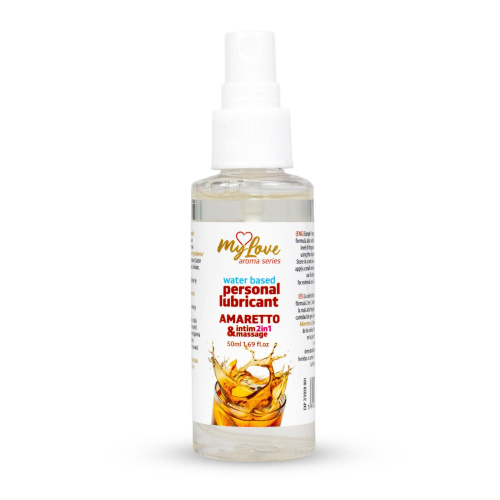2в1 лубрикант и массажный гель - MyLove Aroma Series Intim&Massage Amaretto, 50 мл