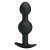 Pretty Love silicone Anal balls Black - Анальна пробка зі зміщеннями центрів ваги, 10,4х2.2-2.6 см (чорний) - купити в Києві, Україні