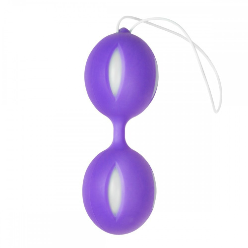 EasyToys Wiggle Duo - Вагинальные шарики, 10 см (фиолетовый)