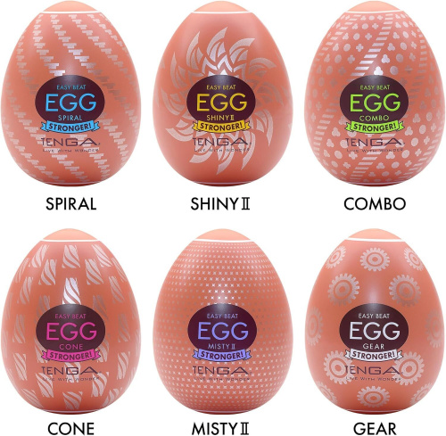 Набор мастурбаторов-яиц Tenga Egg Hard Boilded II Pack, 6 шт