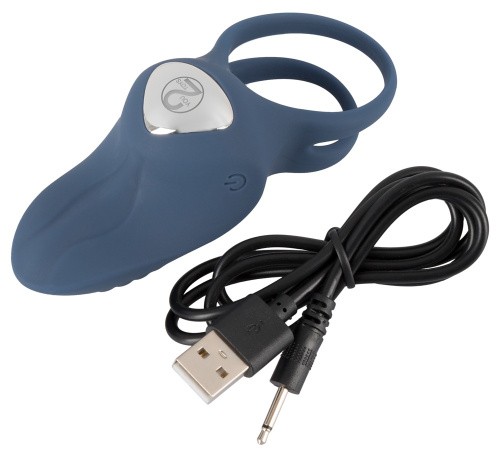 You2Toys Vibrating double двойное эрекционное виброкольцо для пениса и мошонки, 3.2 и 4.2 см