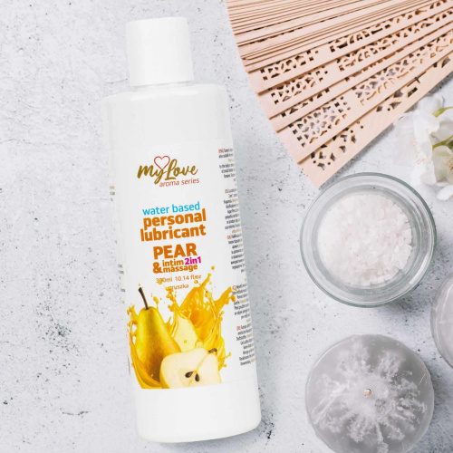 2в1 лубрикант и массажный гель - MyLove Aroma Series Intim&Massage Pear, 300 мл