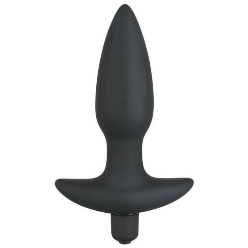 Orion Black Velvet Vibrating Plug Medium анальная пробка с вибрацией, 15х3 см (M)