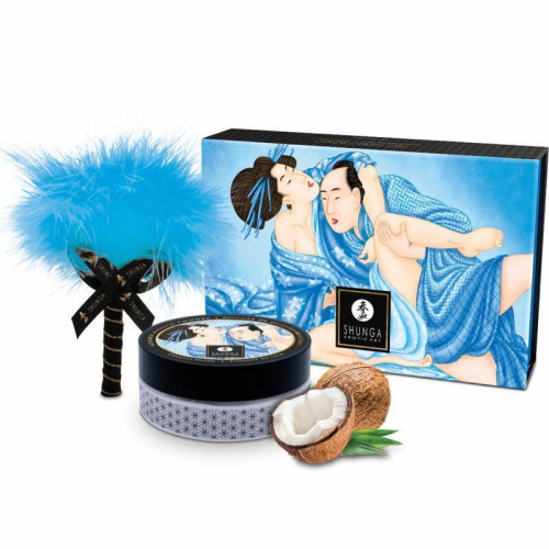Пудра для оральных ласк Shunga Body Powder Coconut Thrills, 75 г (кокос)